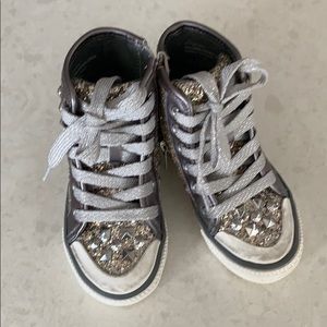 NEW Ash Toddler High Top Glitter Sneakers